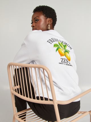 Sweatshirt em moletão