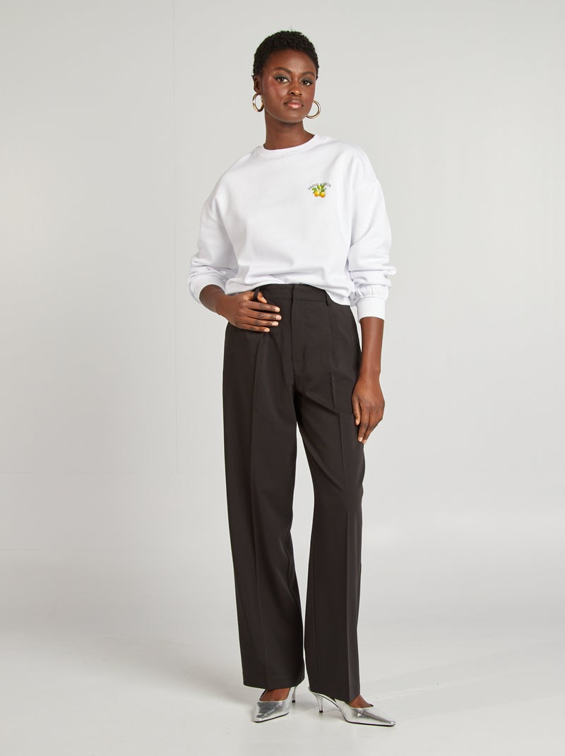 Sweatshirt em moletão BEGE - Kiabi