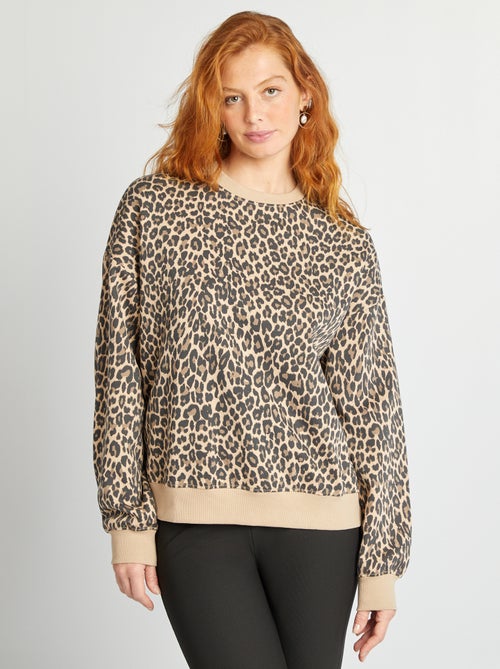 Sweatshirt em moletão - Kiabi