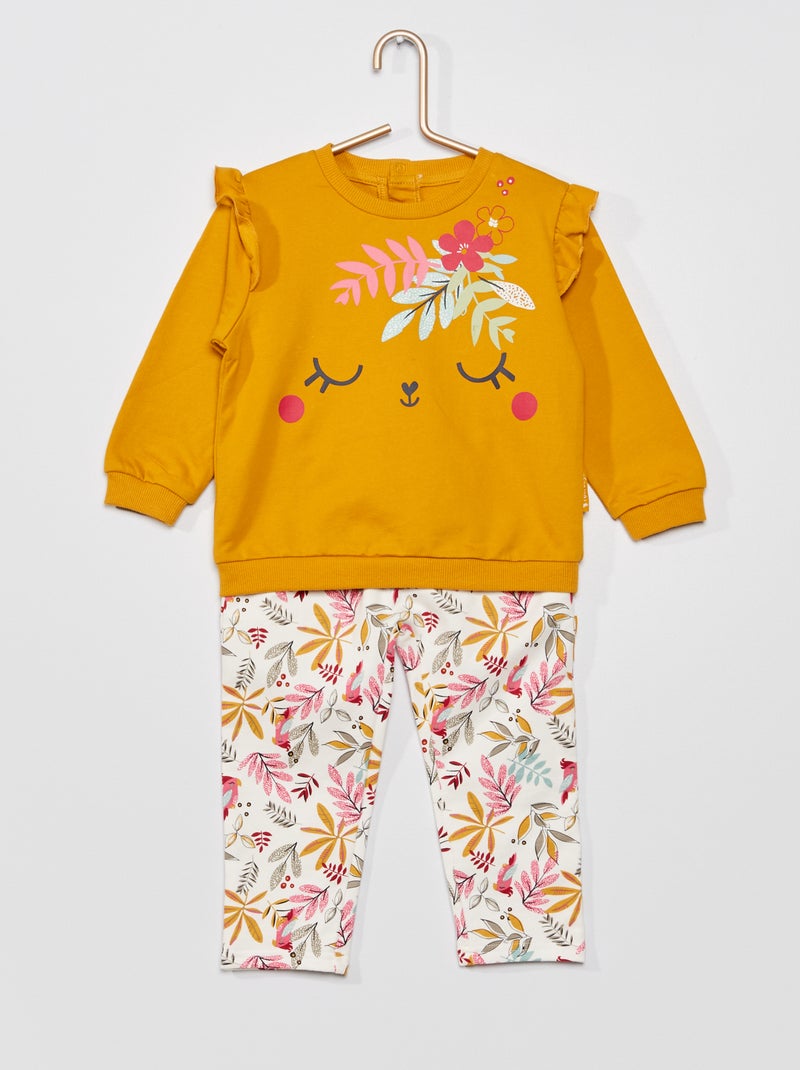 Sweatshirt em moletão BEGE - Kiabi