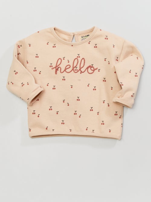Sweatshirt em moletão - Kiabi