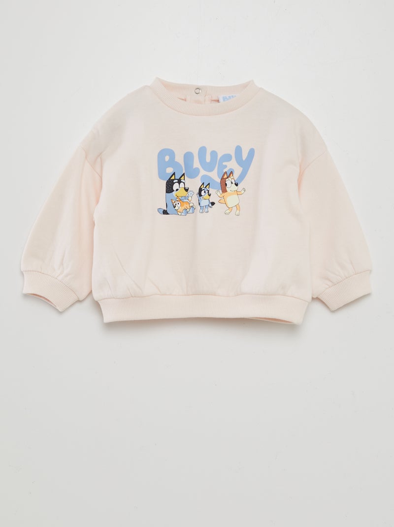 Sweatshirt em moletão 'Bluey' Rosa - Kiabi