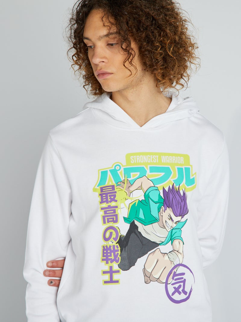 Sweatshirt em moletão BRANCO - Kiabi