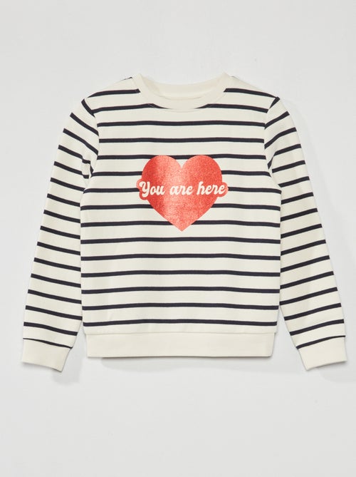 Sweatshirt em moletão - Kiabi