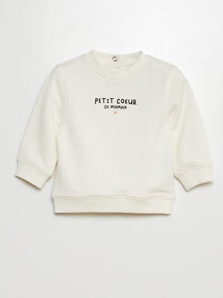 Sweatshirt em moletão