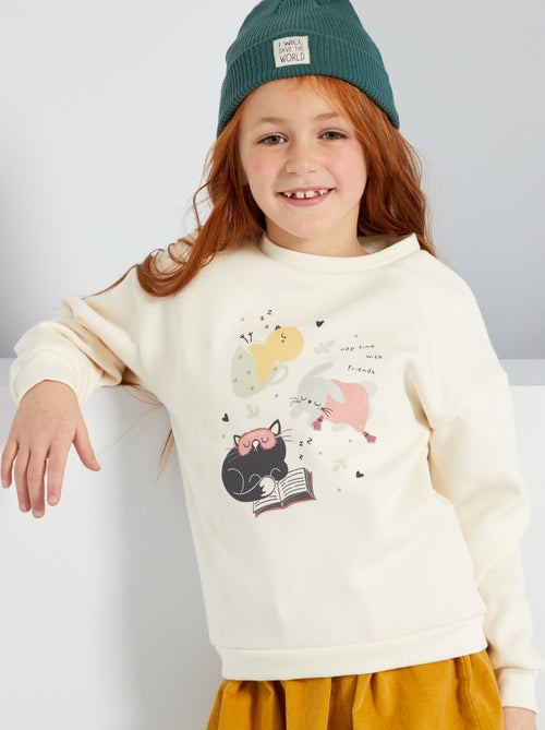 Sweatshirt em moletão - Kiabi