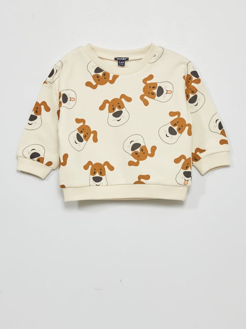 Sweatshirt em moletão 'cães' - Kiabi