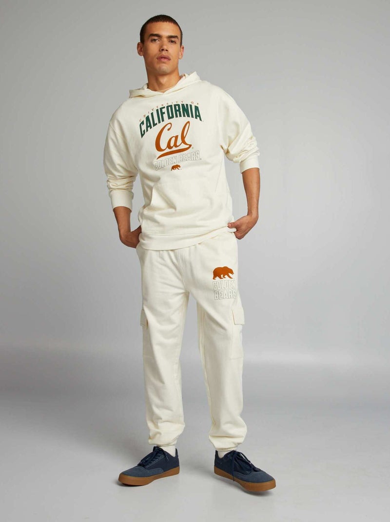 Sweatshirt em moletão 'Califórnia' BRANCO - Kiabi