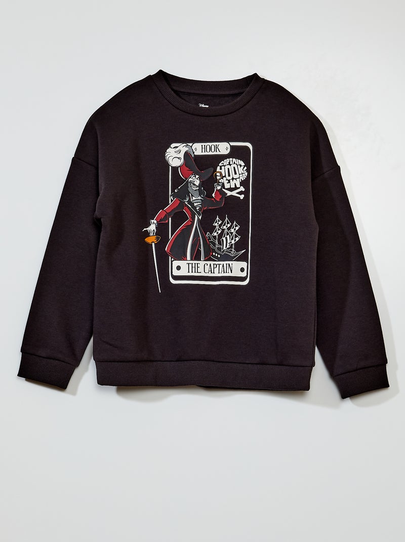 Sweatshirt em moletão 'Capitão Gancho' -  Halloween CINZA - Kiabi