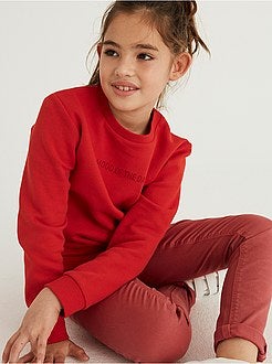 Sweatshirt em moletão cardado #moodoftheday - Kiabi