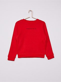 Sweatshirt em moletão cardado #moodoftheday - Kiabi
