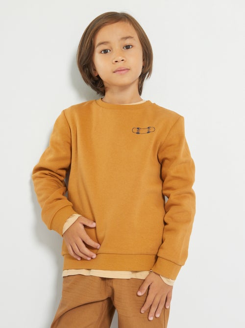 Sweatshirt em moletão - Kiabi