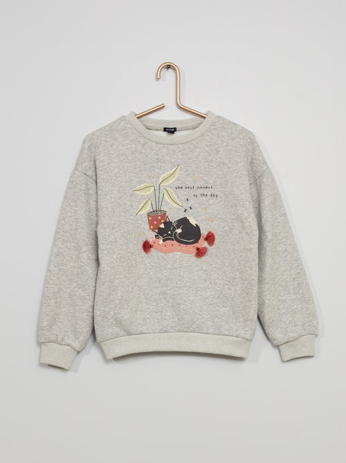 Sweatshirt em moletão - Kiabi