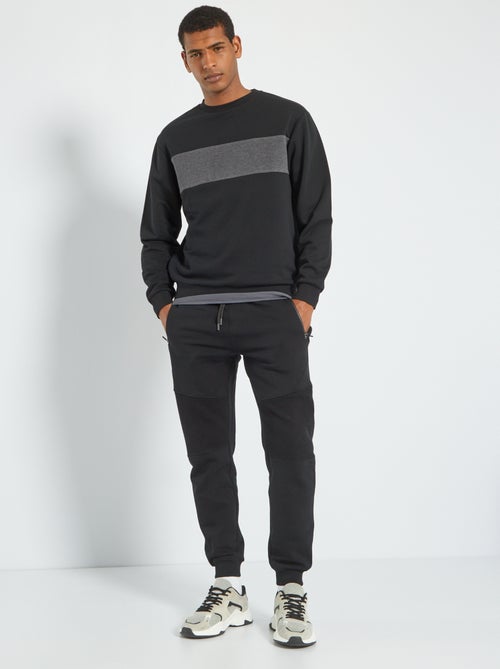 Sweatshirt em moletão color-block - Kiabi