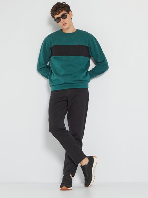 Sweatshirt em moletão color-block - Kiabi