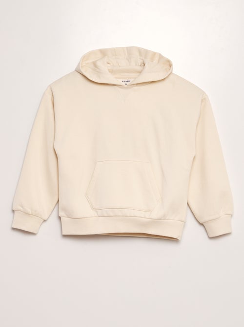 Sweatshirt em moletão com bolso canguru - Kiabi