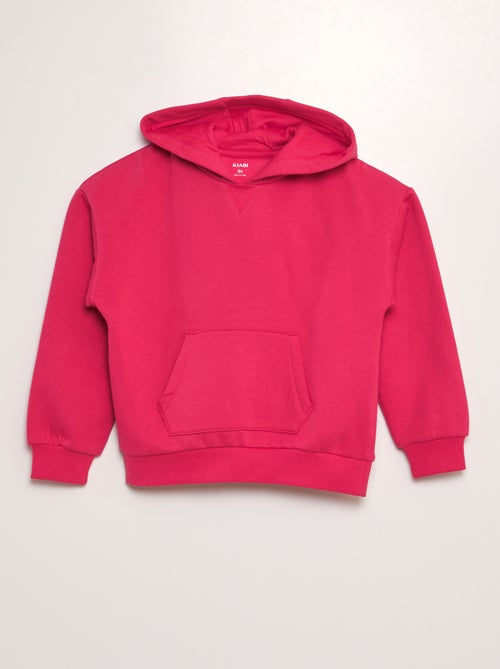 Sweatshirt em moletão com bolso canguru - Kiabi