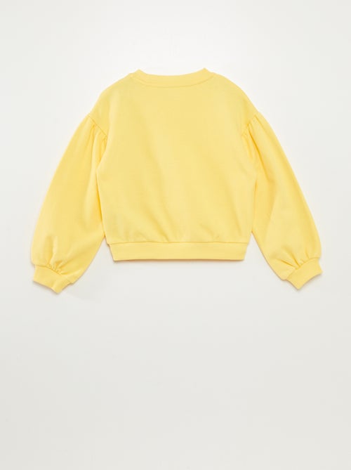 Sweatshirt em moletão com bordado frontal - Kiabi