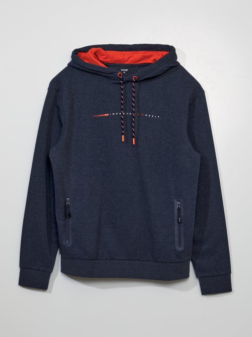 Sweatshirt em moletão com capuz - Kiabi