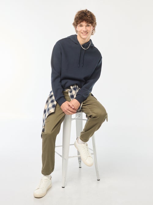 Sweatshirt em moletão com capuz - Kiabi