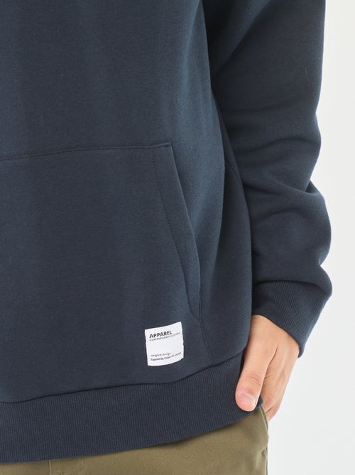 Sweatshirt em moletão com capuz - Kiabi