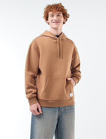 Sweatshirt em moletão com capuz