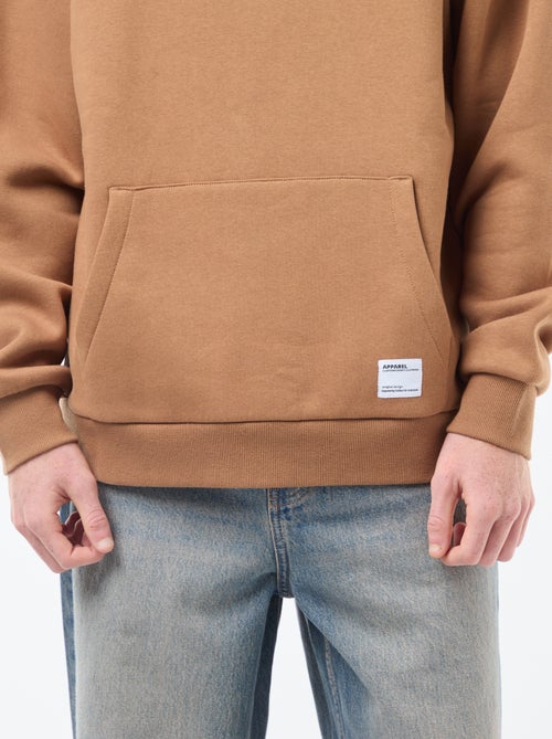 Sweatshirt em moletão com capuz - Kiabi