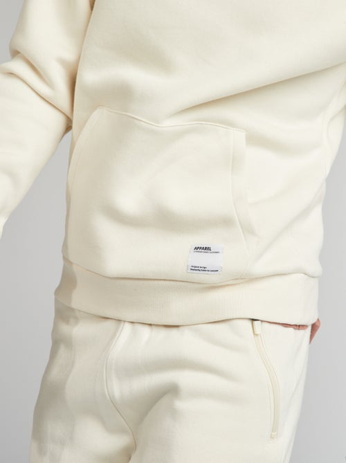 Sweatshirt em moletão com capuz - Kiabi