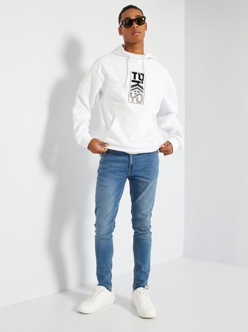 Sweatshirt em moletão com capuz - Kiabi