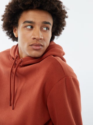 Sweatshirt em moletão com capuz
