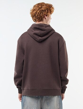 Sweatshirt em moletão com capuz