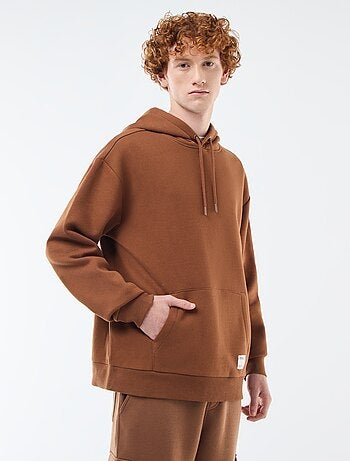 Sweatshirt em moletão com capuz