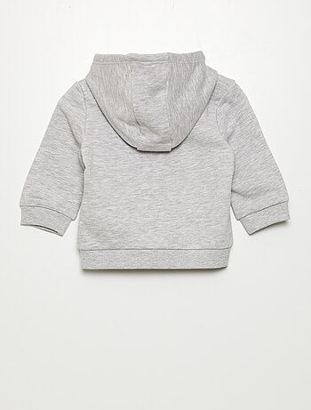 Sweatshirt em moletão com capuz