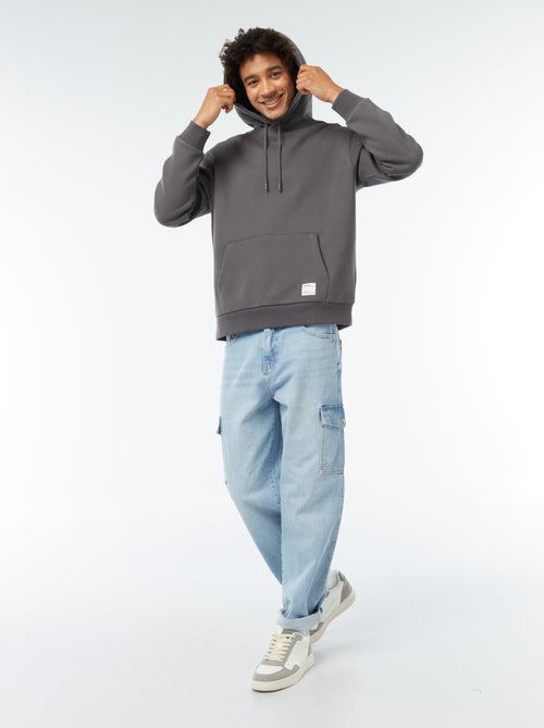 Sweatshirt em moletão com capuz - Kiabi