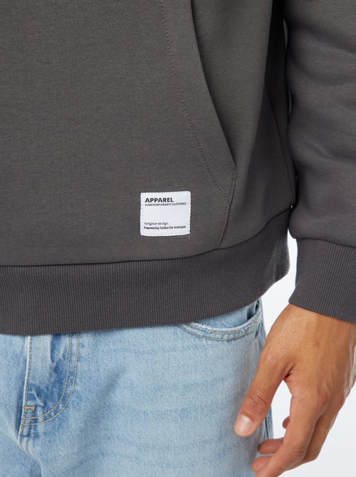 Sweatshirt em moletão com capuz - Kiabi