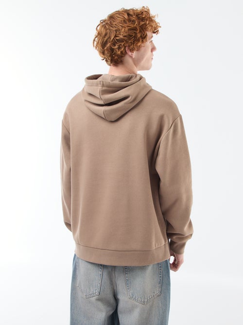 Sweatshirt em moletão com capuz - Kiabi