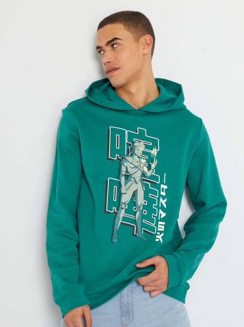 Sweatshirt em moletão com capuz com estampado - Kiabi