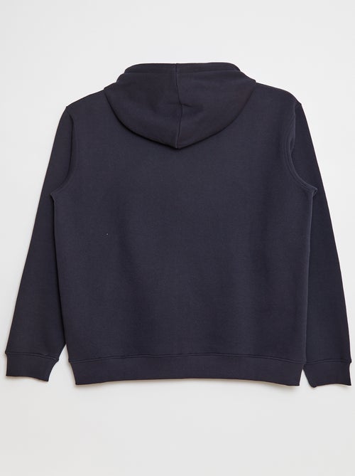 Sweatshirt em moletão com capuz e fecho de correr - Kiabi