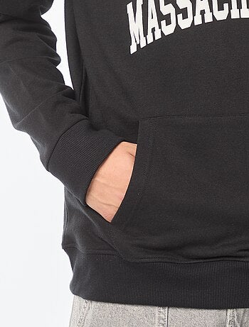 Sweatshirt em moletão com capuz 'Harvard' com estampado frente/verso