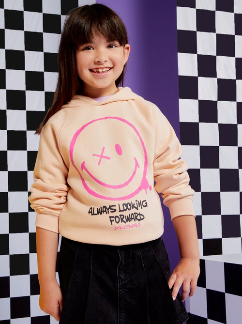 Sweatshirt em moletão com capuz 'SmileyWorld' - Kiabi