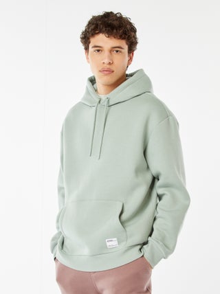Sweatshirt em moletão com capuz