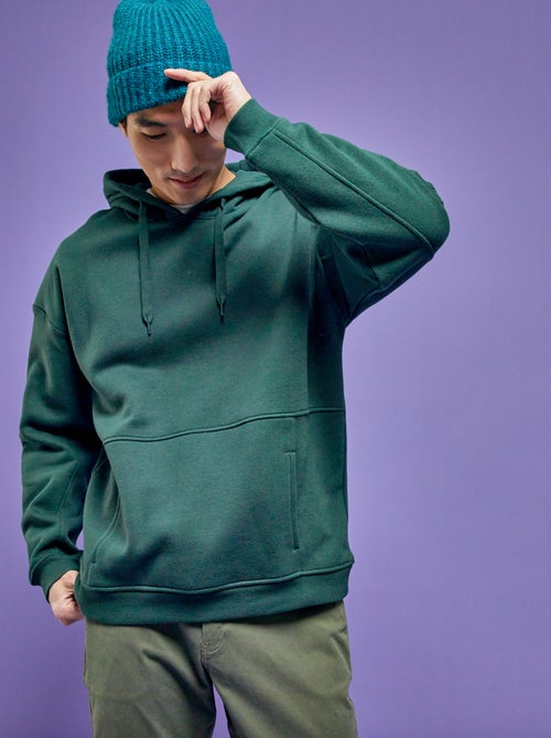 Sweatshirt em moletão com capuz - Kiabi