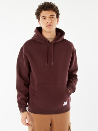 Sweatshirt em moletão com capuz