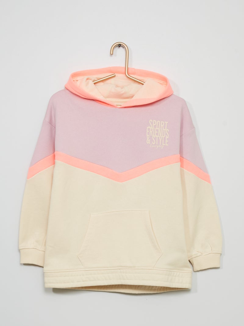 Sweatshirt em moletão com capuz VIOLETA - Kiabi