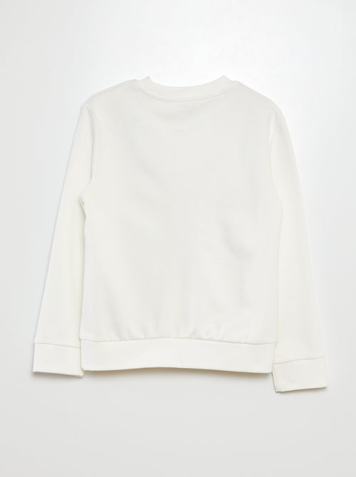 Sweatshirt em moletão com estampa à frente - Kiabi