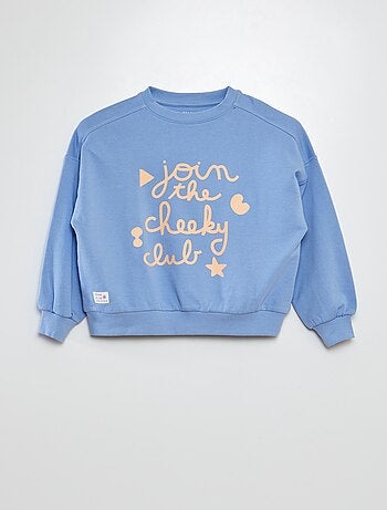 Sweatshirt em moletão com estampado - Grafik Edition