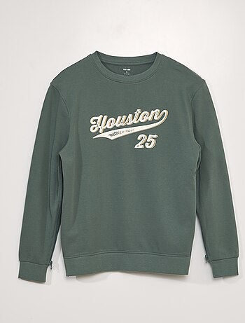 Sweatshirt em moletão com estampado - So Easy