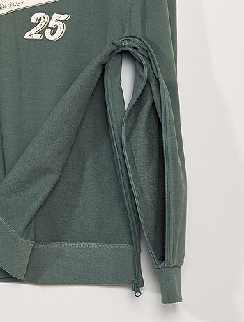 Sweatshirt em moletão com estampado - So Easy