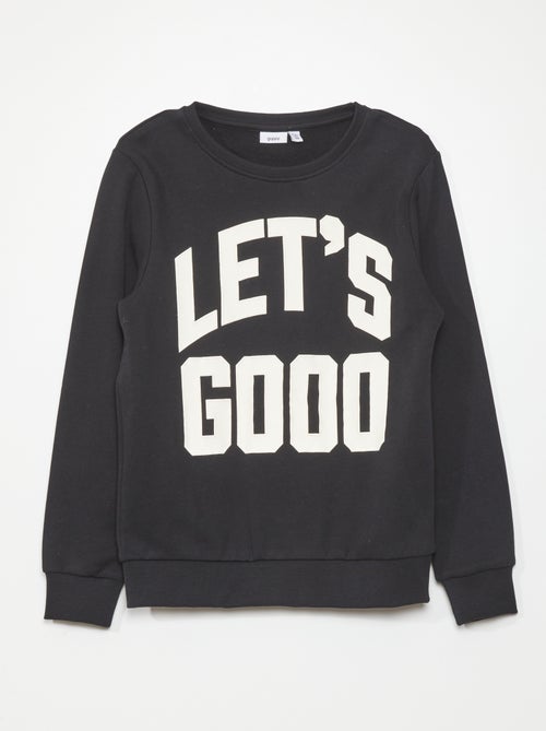 Sweatshirt em moletão com estampado à frente - Kiabi