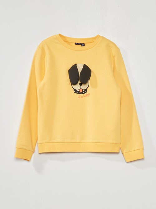 Sweatshirt em moletão com estampado - Kiabi